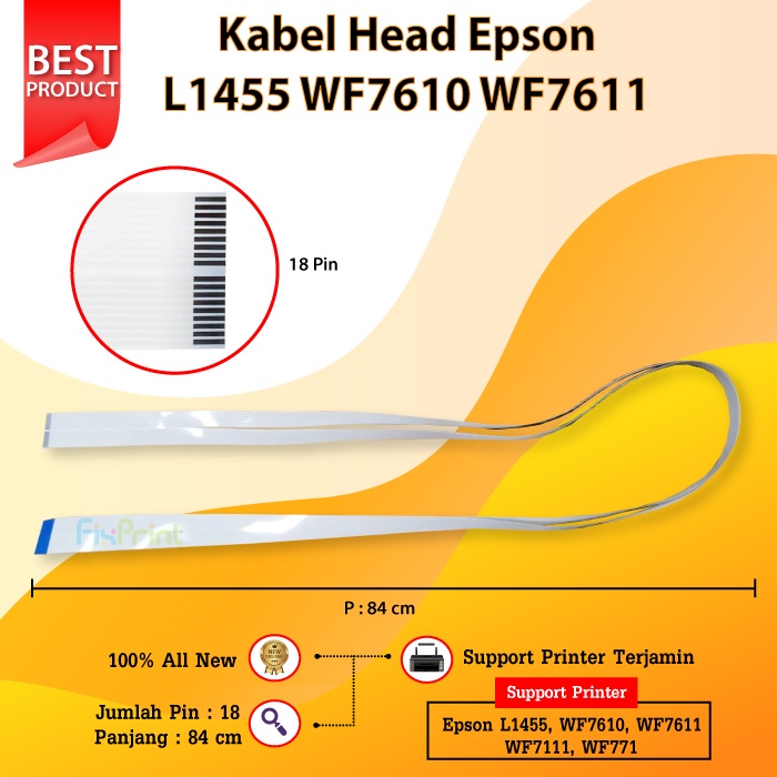 Kabel Head Printer Epson L1455 WF7610 WF7611 WF7111 WF7711 Flexible Print Head WF-7610 WF-7611