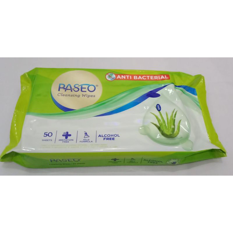 TISSUE BASAH ANTIBACTERIAL PASEO 50 SHEET