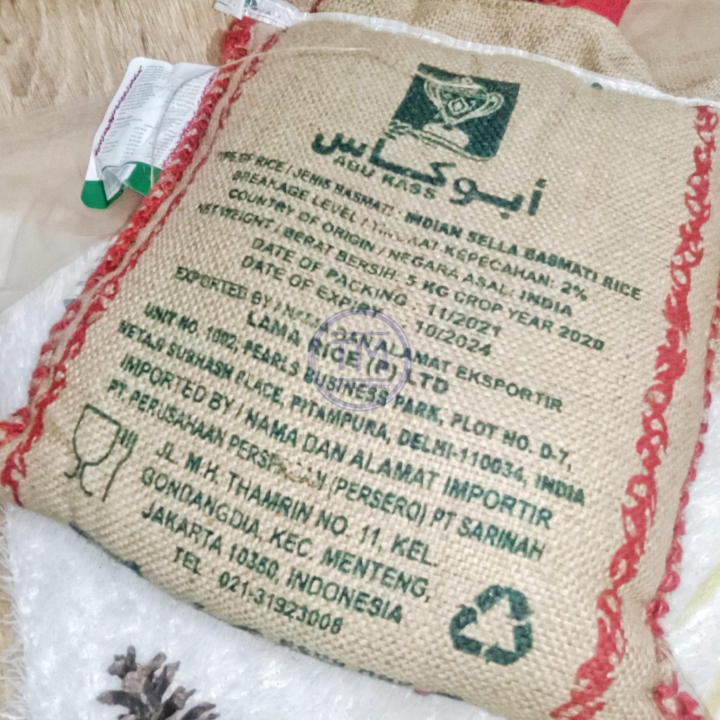 Beras Basmati Abukass 500gr Abukass 500gr Basmati Original 500gr ASLI