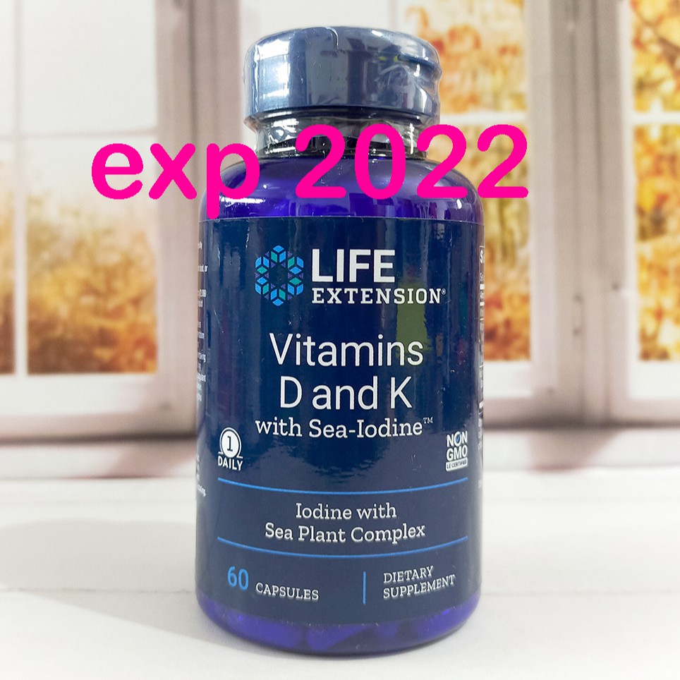 Jual Life Extension Vitamin D and K , Vit D isi 60 Veg Caps Shopee