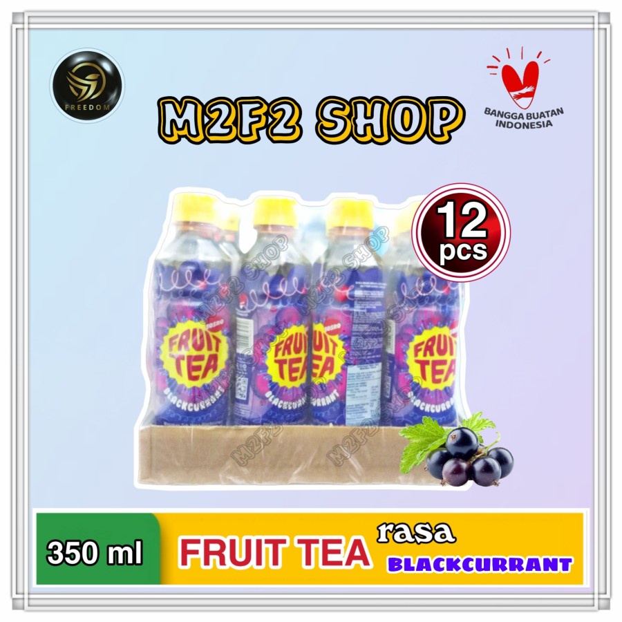 

Fruit Tea Blackcurrant Botol Pet - 350 ml (Kemasan Karton)