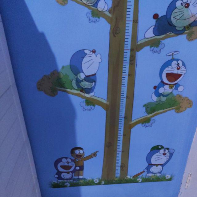 Meth Ay238 Grow Up Doraemon Wallsticker 2x60x90 Wallstiker Transparan