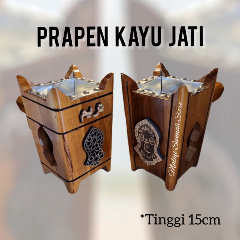 Prapen Kayu Jati Jepara Ukiran Terompah / Prapen Arang