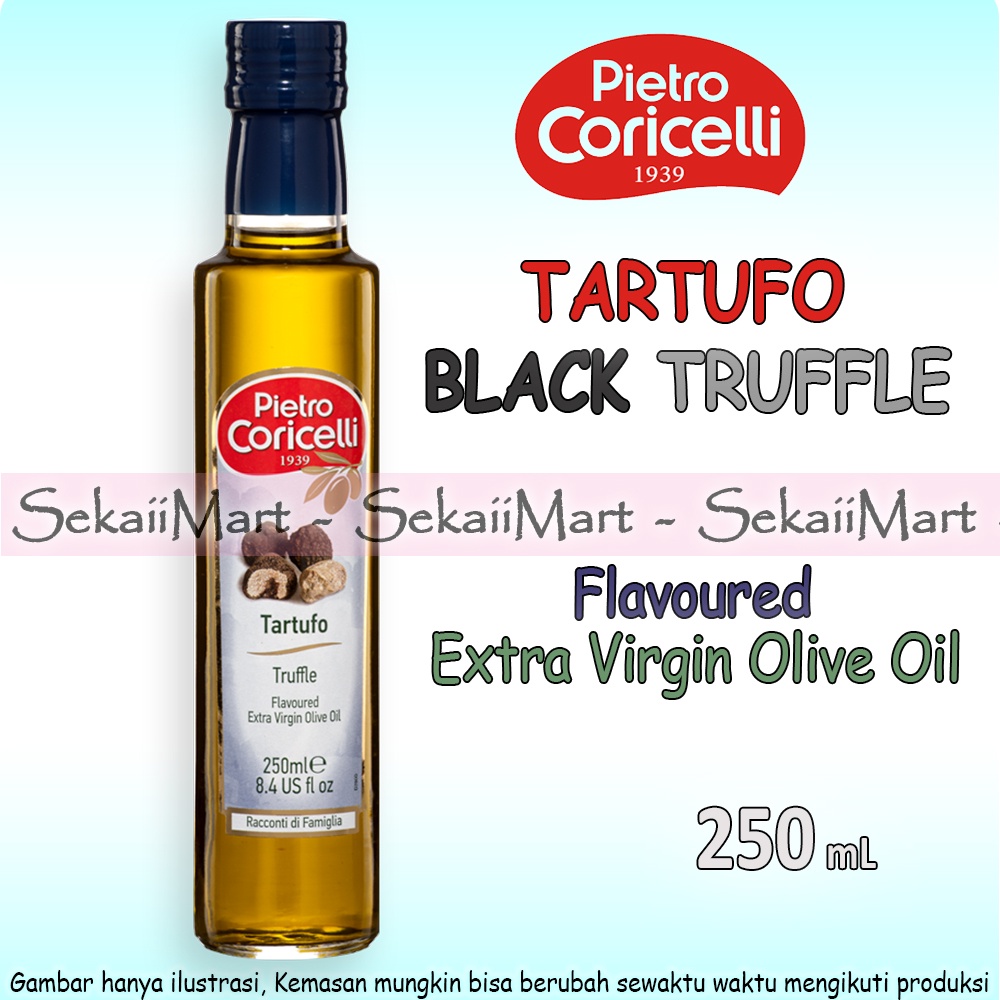 

PIETRO CORICELLI Tartufo Black Truffle Extra Virgin Olive Oil 250ml - CORICELI Minyak Zaitun Trufle