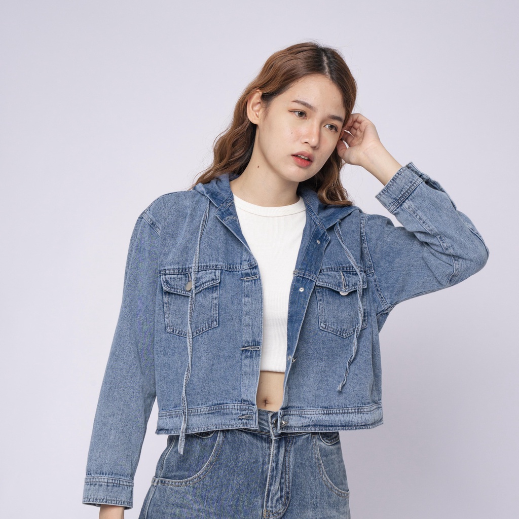 VIERLIN - CROP JAKET JEANS 340