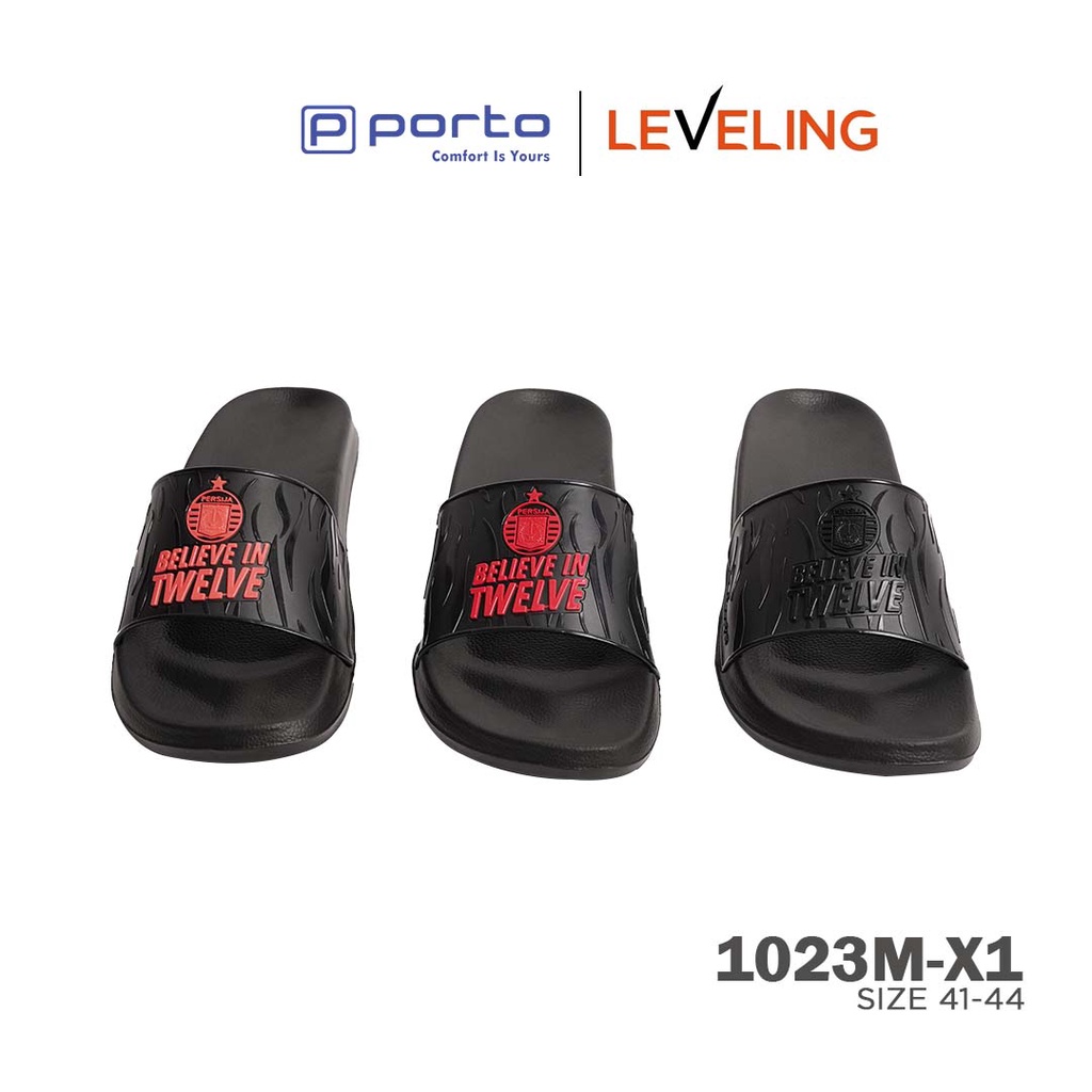 1023M-X1 - PORTO X PERSIJA Sandal Pria dan Remaja Exclusive Selop Flip Flop Anti Slip Terbaru