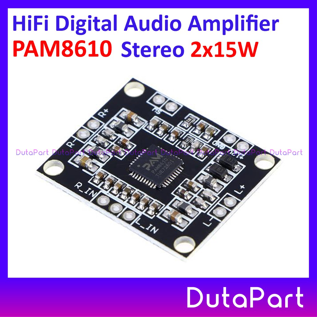 PAM8610 Mini HiFi Digital Audio Amplifier PAM-8610 Stereo 2 x 15W 12V DC