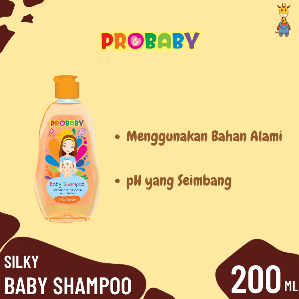 Probaby Shampoo Silky 200ml - Shampo Bayi