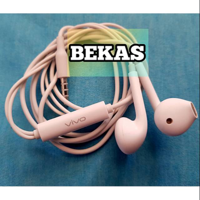 Headset Vivo COPOTAN Tipe Terbaru Bawaan Hp.100% Ori  Cabutan