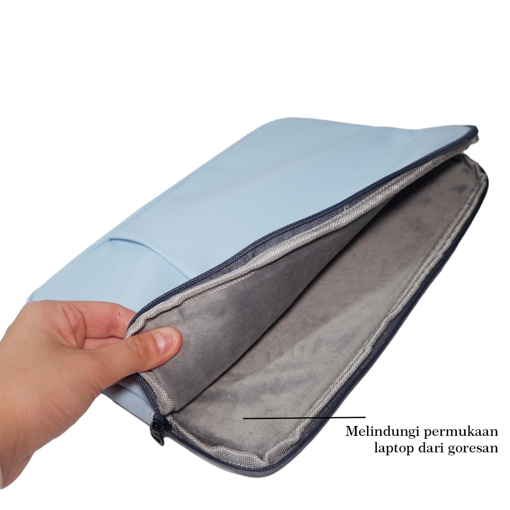 TAS LAPTOP MACBOOK SLEEVE CASE KULIT CLUTCH LEATHER BAG DOMPET PREMIUM COLOR ANTI AIR WATERPROOF SHOCKPROOF TOUCH ID TOUCHBAR M1 11 12 13 14 15 inch