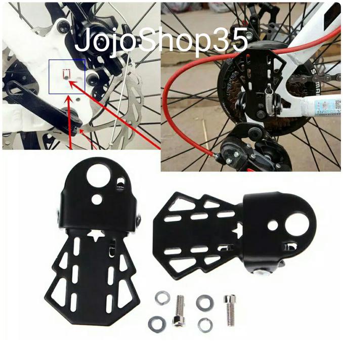 BERKUALITAS Pijakan Kaki Lipat Sepeda Gunung MTB BMX Food Step Poros Belakang