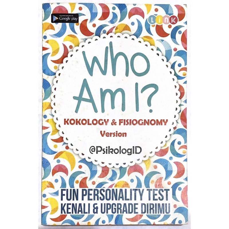 Buku Kokology & Fisiognomy Who Am I? Preloved Genre Psikologi