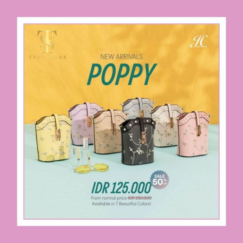 JIMS HONEY POPPY BAG JIMSHONEY ORIGINAL SLING BAG TAS SELEMPANG WANITA