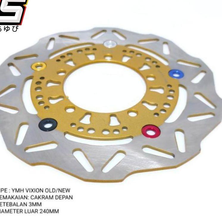 ➢ Piringan Vixion Piringan Cakram Depan Vixion Variasi Ukuran Standar Vixion Old,Vixion New Sevtwo ◌