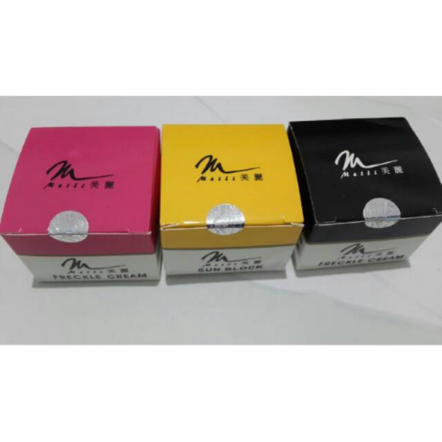 Cream muka meili per paket (day,night,&sunblock)