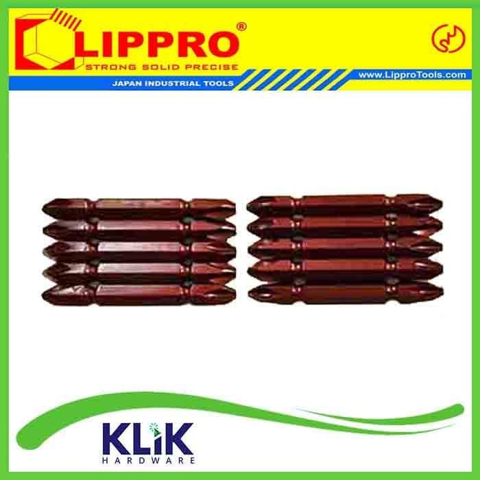 Lippro Mata Obeng Angin PH2 x 65 mm Double Bit S2 Sekrup Gypsum