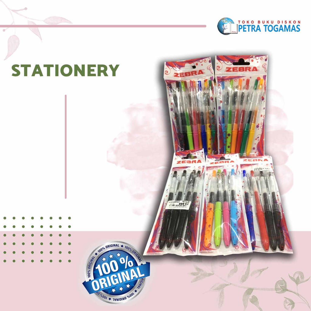 

TERMURAH!!!!BALLPEN/BOLPEN/PULPEN/BALLPOINT 0.5 FINE ZEBRA KOKORO SET