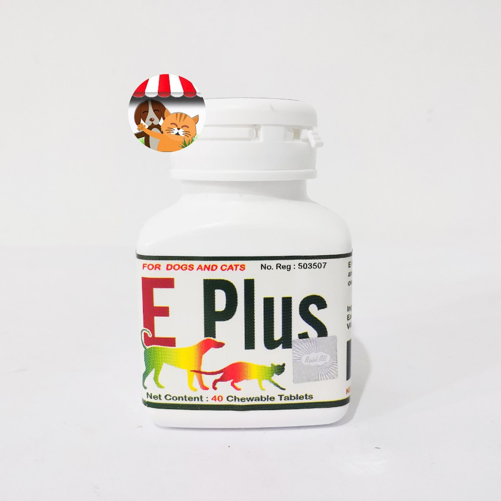 RAID ALL E PLUS - Vitamin Penyubur Kucing &amp; Anjing Isi 40 Tablet