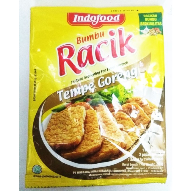 

Indofood bumbu racik tempe goreng