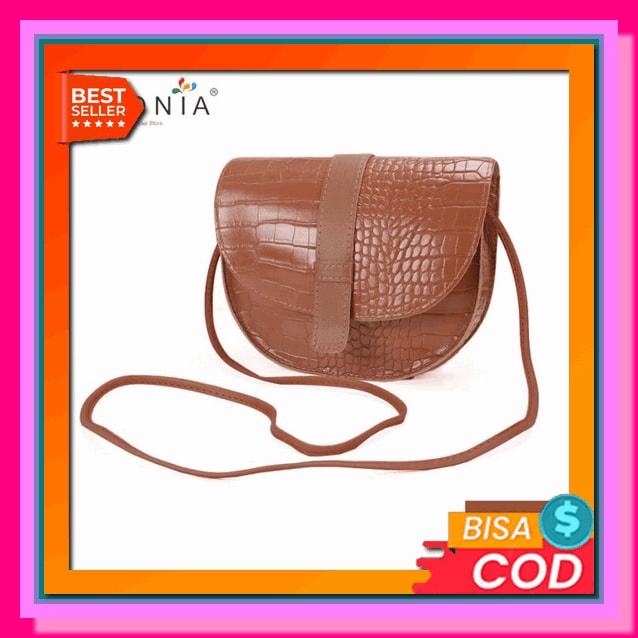 Selempang Pria/Wanita Ukuran Besar Crosbody Chibao Hitam Motif Batam Jakarta Modis Motif Import Terb