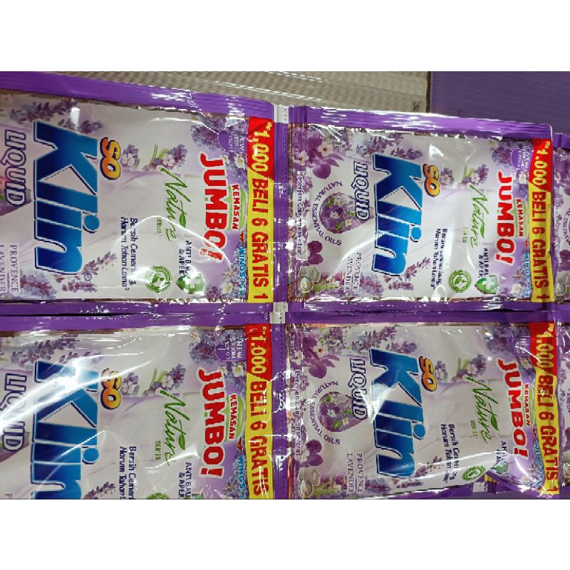 SOKLIN LIQUID JUMBO 1000.SEPAK 12 BKS+BONUS. ADA 7 WARNA