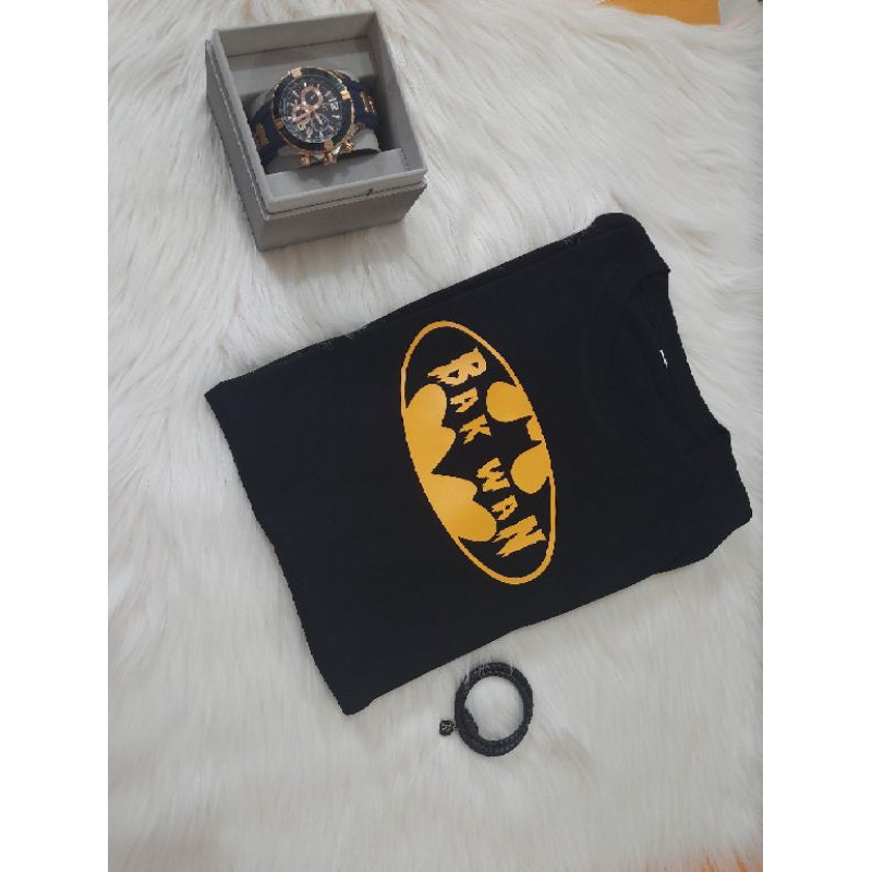 KAOS BAJU UNIK BAKWAN KAOS PLESETAN BATMAN KAOS LUCU ANDRE TAULANY PRIA WANITA COMBED 30S / COD