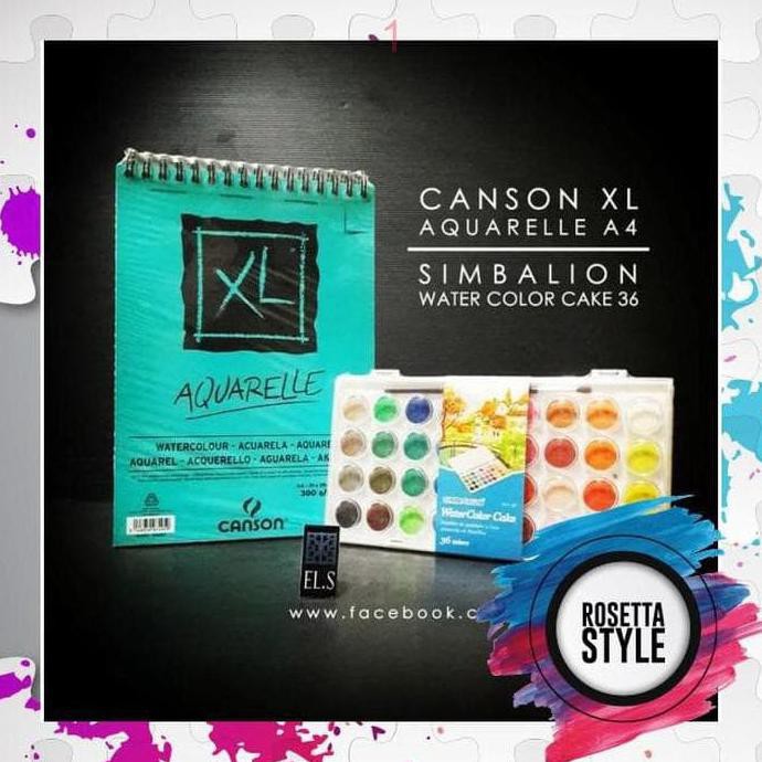 

RO862 PERALATAN MELUKIS WATERCOLOR PACKAGE 01 RUMAH CANSON SIMBALION