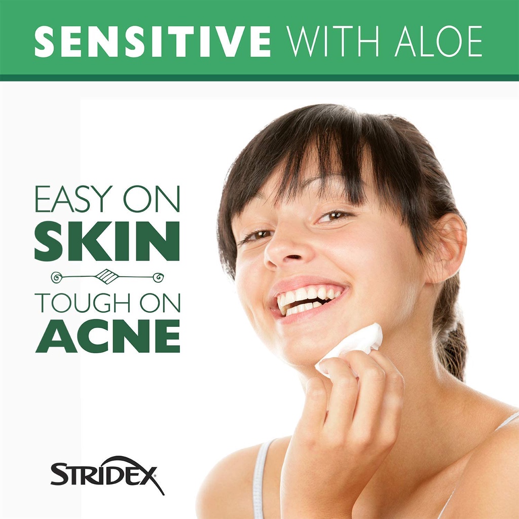 Stridex Salicylic Acid 0.5% With Acne Medication 55 Soft Touch Pads Cegah Jerawat Bebas Alkohol ORI USA