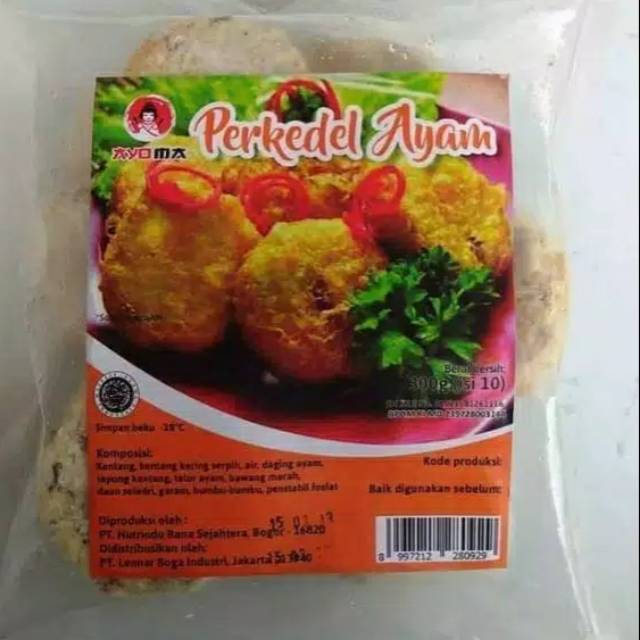 

ayoma perkedel ayam 300gr isi 10s