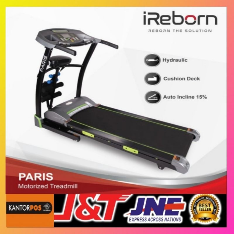 treadmill elektrik-auto incline paris ireborn(original)treadmil elektrik-treadmill ireborn-tredmill-