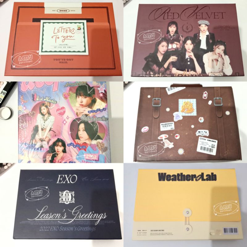 (READY STOCK) Season Greetings 2022 Twice Red Velvet Aespa Itzy EXO Enhypen