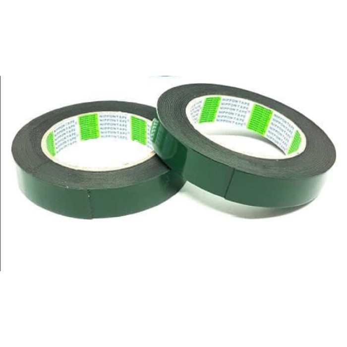 

Nippon Double Tape Foam 1" Inch x 5m Double tape hijau busa 3M