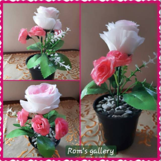 Bunga mawar putih artificial