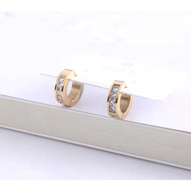 Anting titanium permata perhiasan wanita jewelry 0271-0274