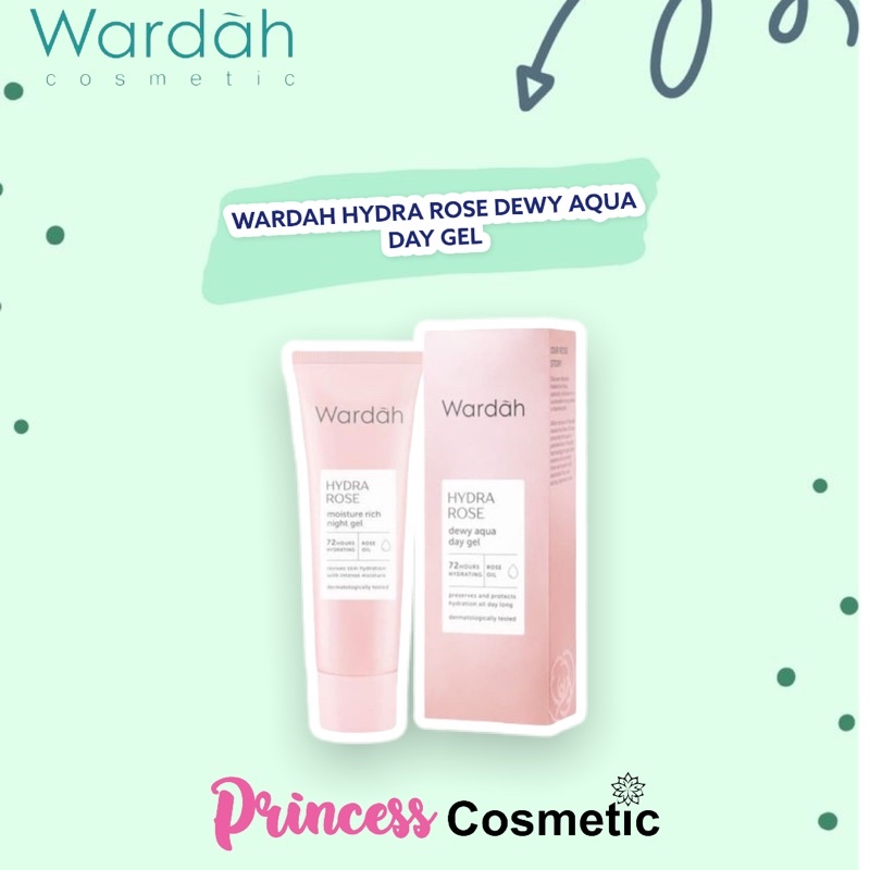 

PRINCESSCOSMETIC || WARDAH HYDRA ROSE DEWY AQUA DAY GEL 17ml