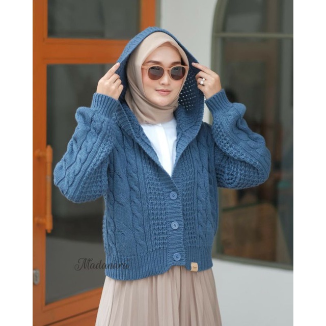 HOODIE CARDI/HOODIE CABLE CARDI