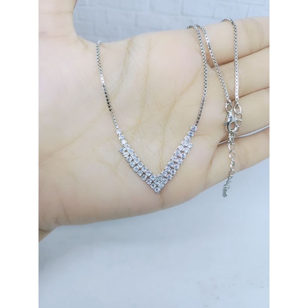 KALUNG KOYE ITALI + DOUBLE LISTRING MP DOUBLE (MODEL FUZI) /KALUNG PERAK ASLI SILVER 925 LAPIS EMAS/ KALUNG FASHION WANITA TERBARU