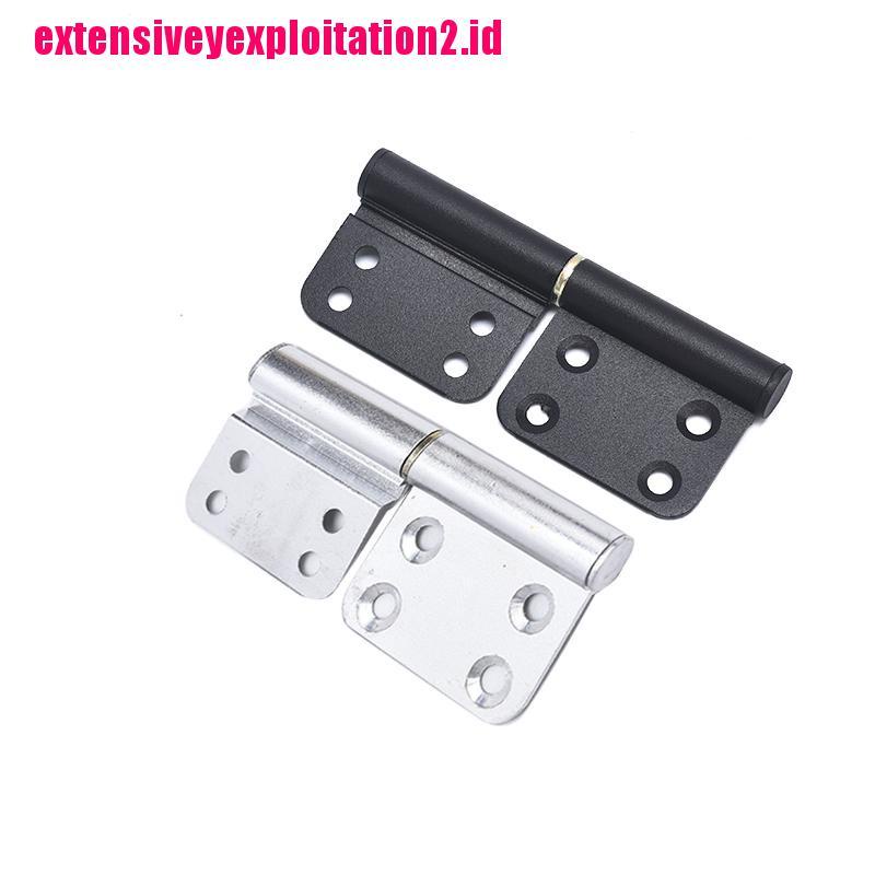 &lt; E2id &amp; &gt; X2 Engsel Pintu Dapur 4 &quot;Bahan Aluminum Warna Hitam