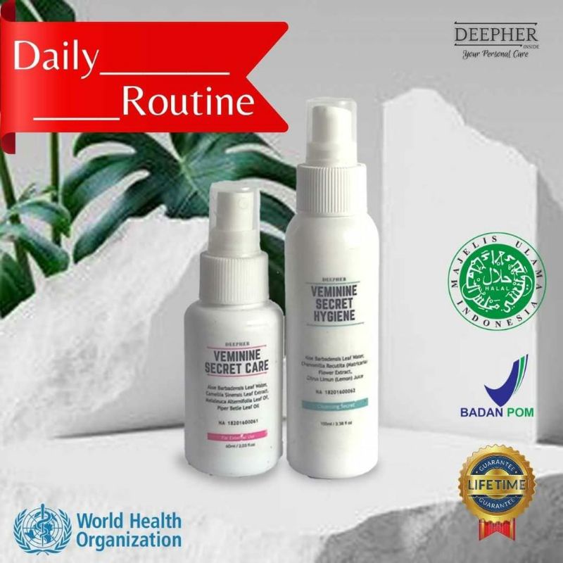 Deepher Veminine Secret Care & Veminine Hygiene Perawatan Vagina Menghilangkan Keputihan Miss V