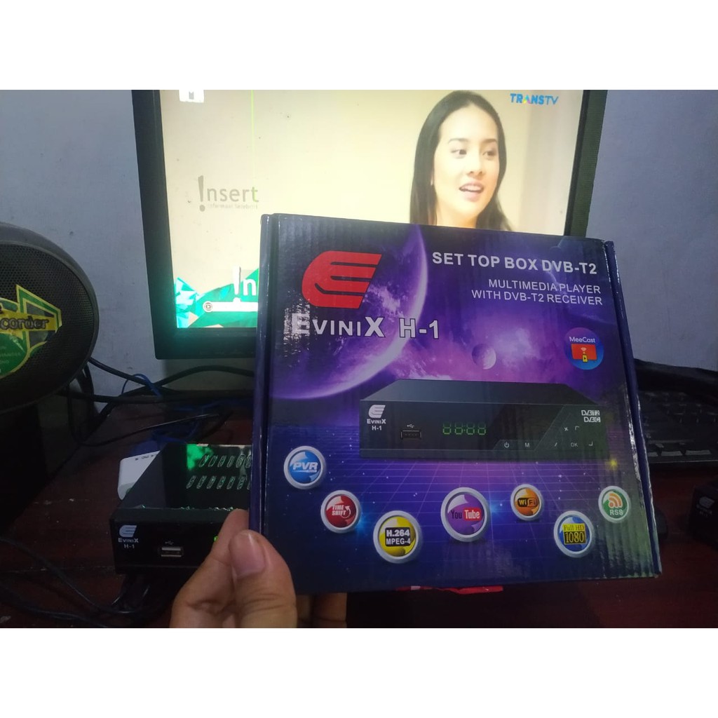 Evinix H-1 Set Top Box DVB-T2 Receiver 512MB RAM, 4MB Flash ROM