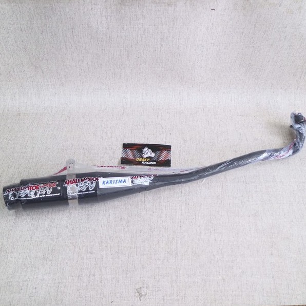 Knalpot AHAU Supra x 125-Blade-Karisma ORI Black Edition