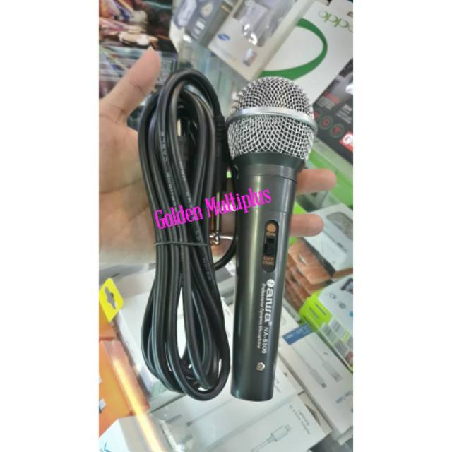 Mic Kabel Aiwa Microphone Mikrophone Mikropone Mikropon Mikrofon Mik Cable Aiwa Kualitas Terbaik