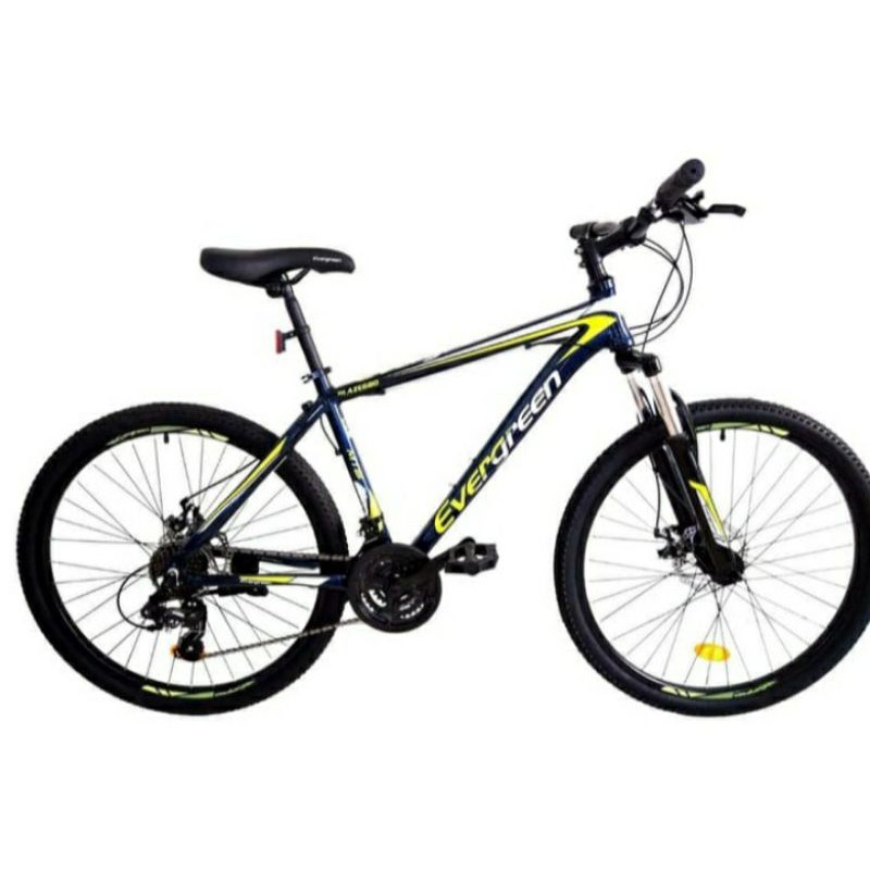 SEPEDA GUNUNG MTB EVERGREEN 26INCH BLUE YELLOW