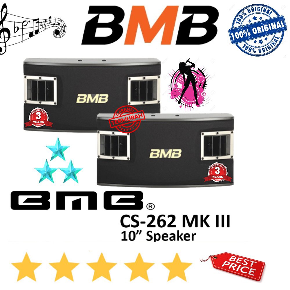 SPEAKER PASIF KARAOKE 10 INCH BMB CS262MK III ORIGINAL