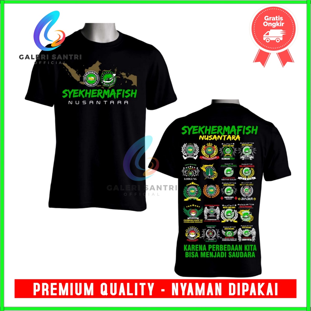 Kaos Syekhermafish Terbaru Ori / Kaos Syekhermania / Kaos Mafia Sholawat