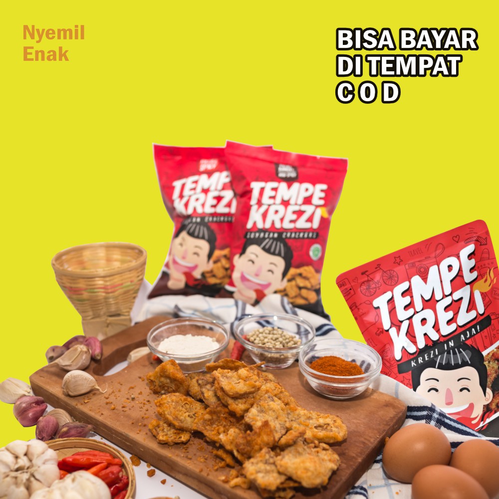 

Keripik Tempe Krezi Pedas 100 gram