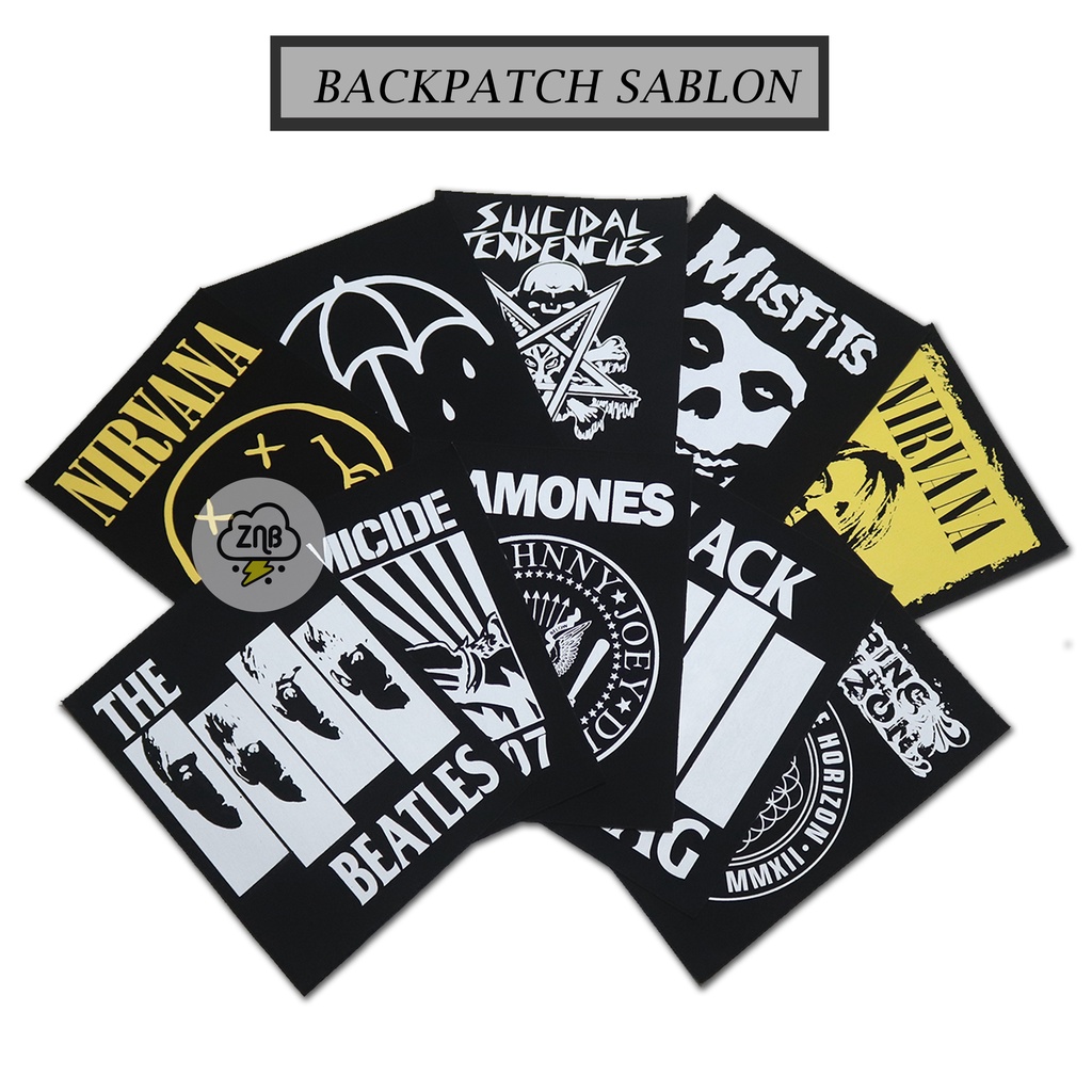 Tempelan Jaket Emblem Patch Backpatch Patch Sablon Patch Musik Patch Band