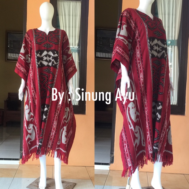 KAFTAN TENUN IKAT MOTIF SUMBA