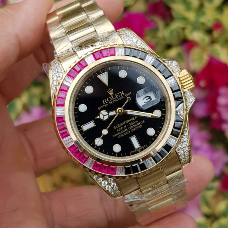 Jam tangan pria ROLEX SULTAN SUBMARINER gold