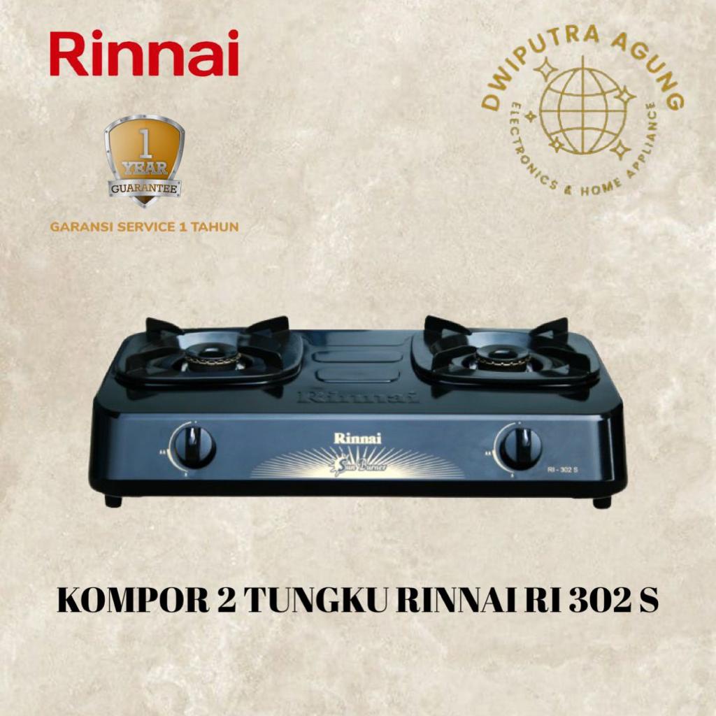 KOMPOR GAS 2 TUNGKU RINNAI RI302S RI-302S RI 302S